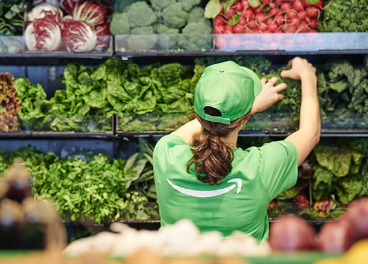Trabajadora en Amazon Go Grocery